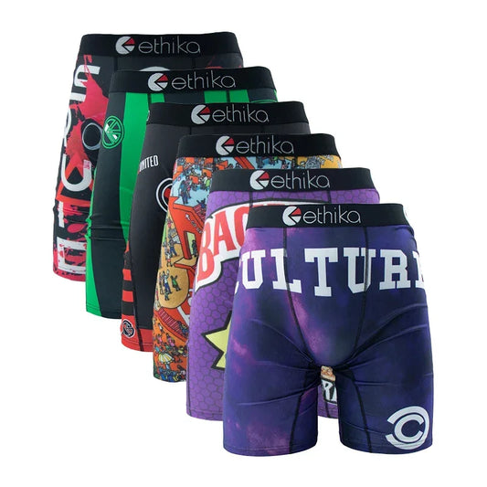 6Pcs Men Underwear Boxers Breathable Man - Empire P.E