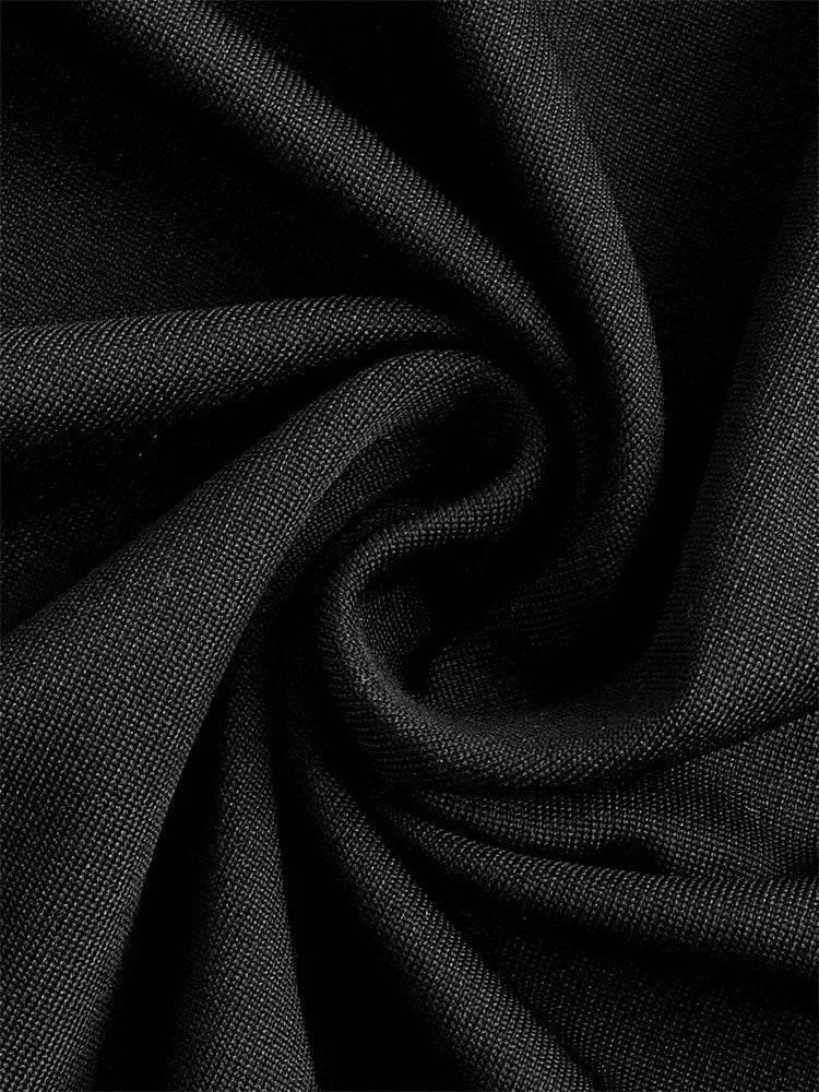 Solid Bodycon Ruched Long Skirt Women Sexy Black Elastic Elegant High Waist Mermaid Maxi Skirts Summer Streetwear 2024 - Empire P.E