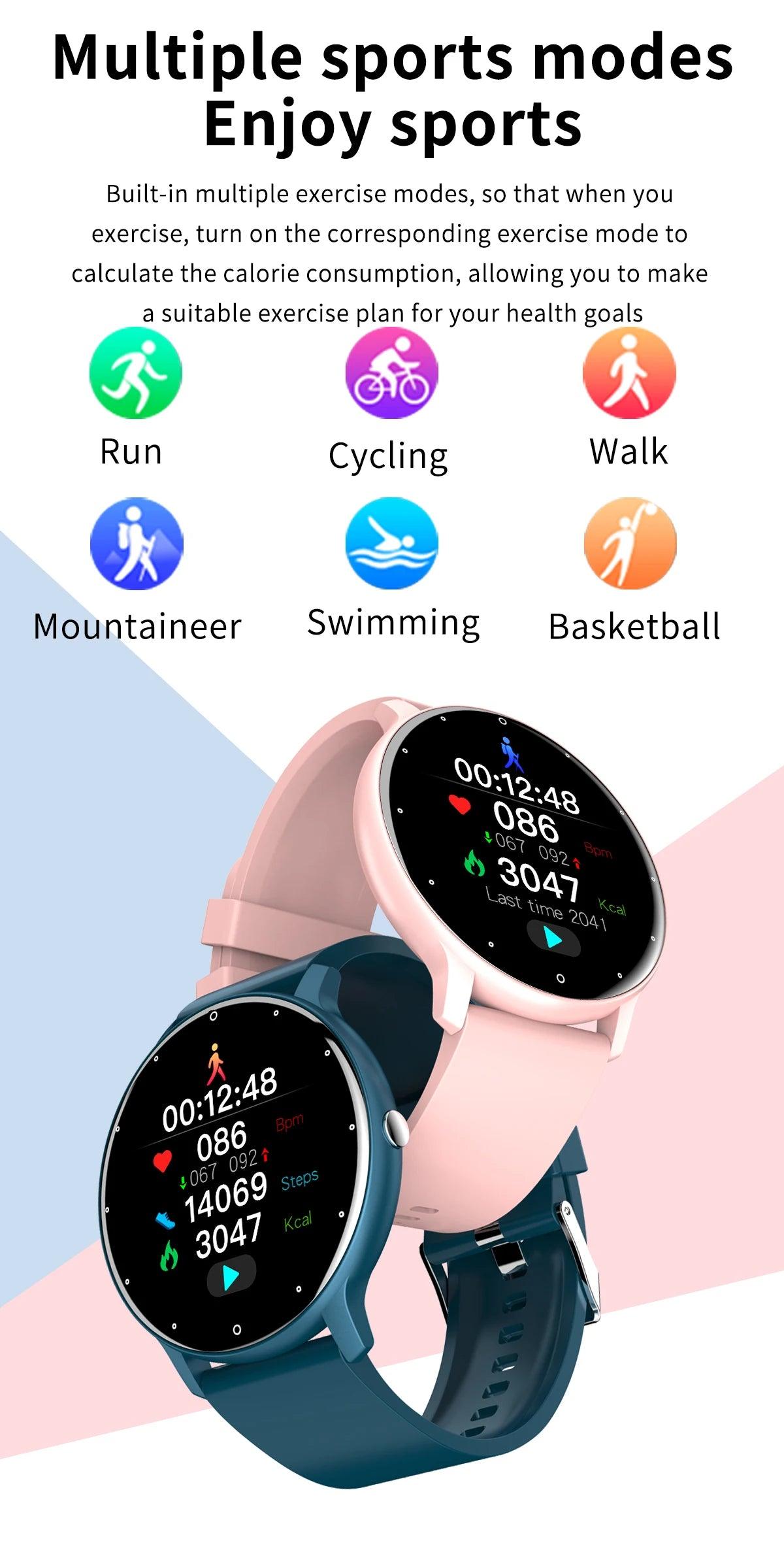 LIGE Smart Watch Men or Women Full Touch Screen Sport Fitness Watch - Empire P.E
