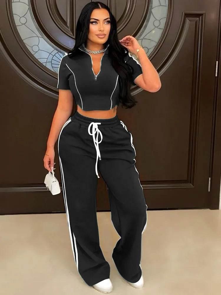 Fashion Casual Short Hoodie 2 Piece Women - Empire P.E