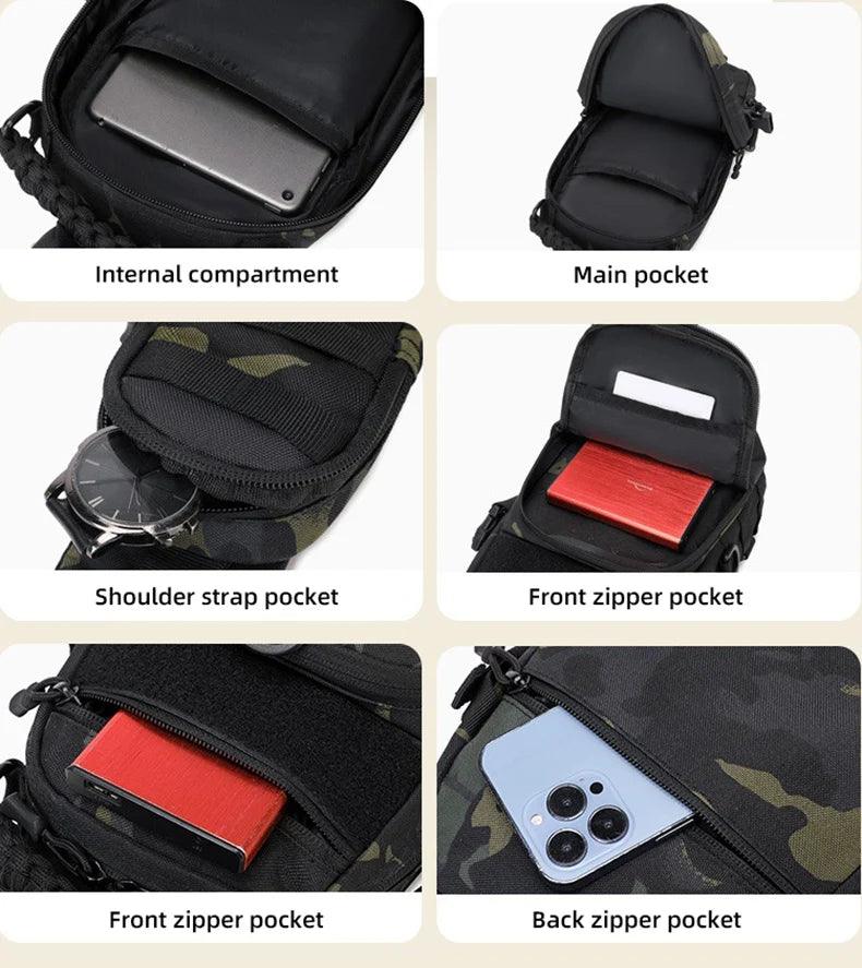 Camping Chest Bag Tactical Backpack for Men Sport Shoulder - Empire P.E
