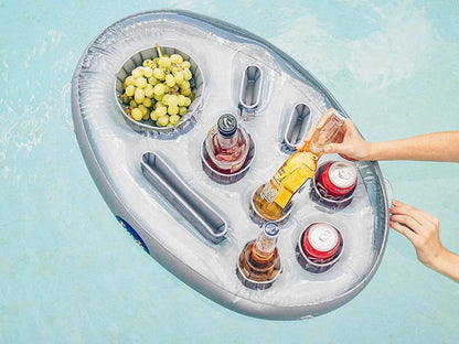 Summer Sea Bucket Cup Holder Inflatable Pool Beach Swimming Play Family Party Float Beer Drink Tray Cooler Table Toy Accessories - Empire P.E