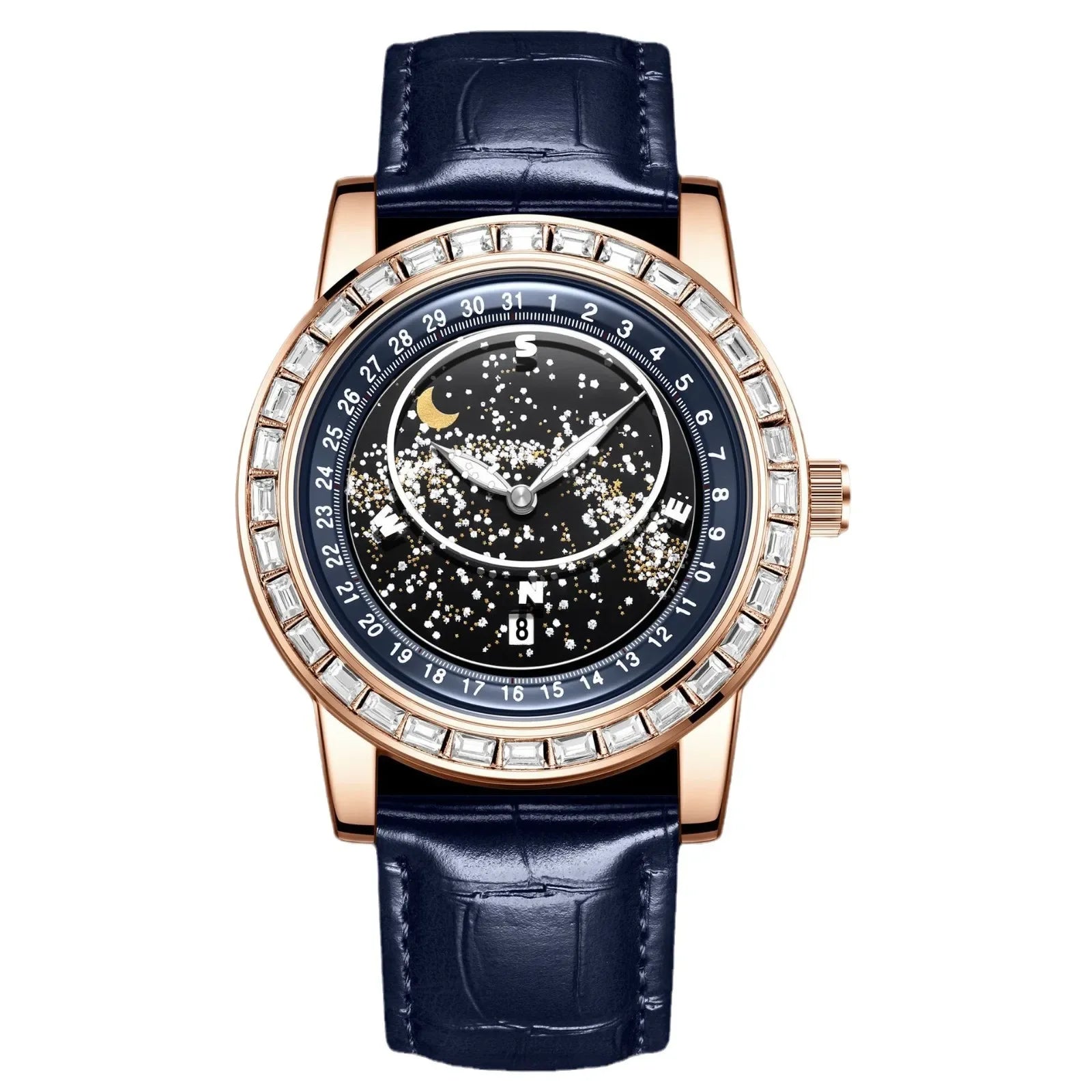 Rotating Gypsy Star Diamond Watch - Empire P.E