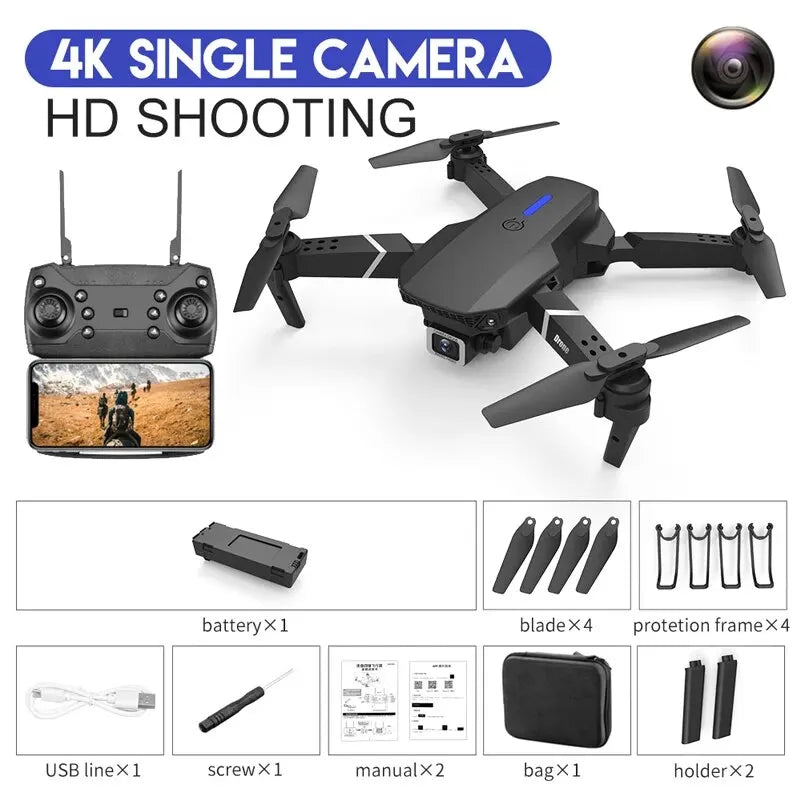 2024 New E88 Pro WIFI FPV Drone HD 4K 1080P Camera