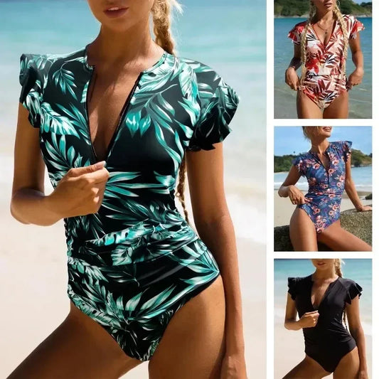 2024 Fashion Short Dress One-piece Swimsuit - Empire P.E