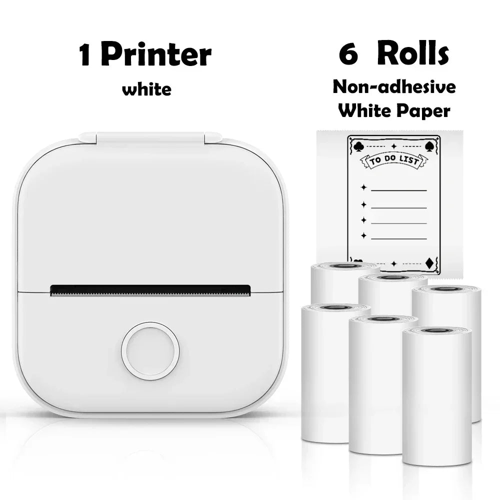 Portable Mini Wireless Thermal Pocket Printer Self-adhesive Stickers - Empire P.E
