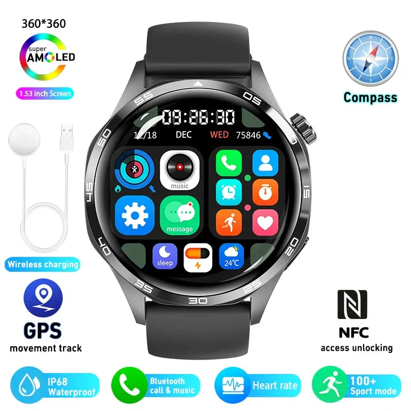 Smart Watch 5 Pro GPS NFC Smartwatch Men