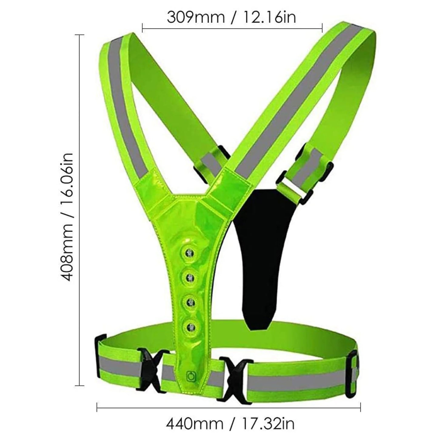 LED Running Vest Reflective Glowing