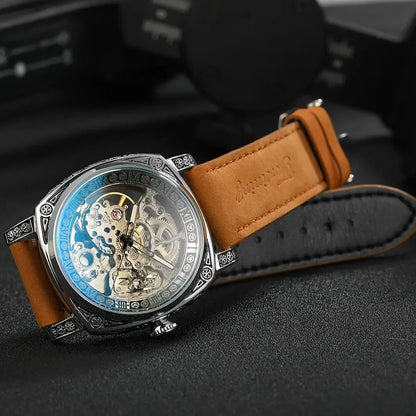 Royal Retro Skeleton Automatic Mechanical Watch
