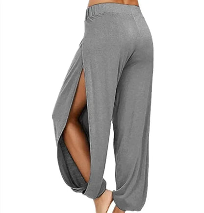 Women's Fashion Yoga High Waisted Slit Pants