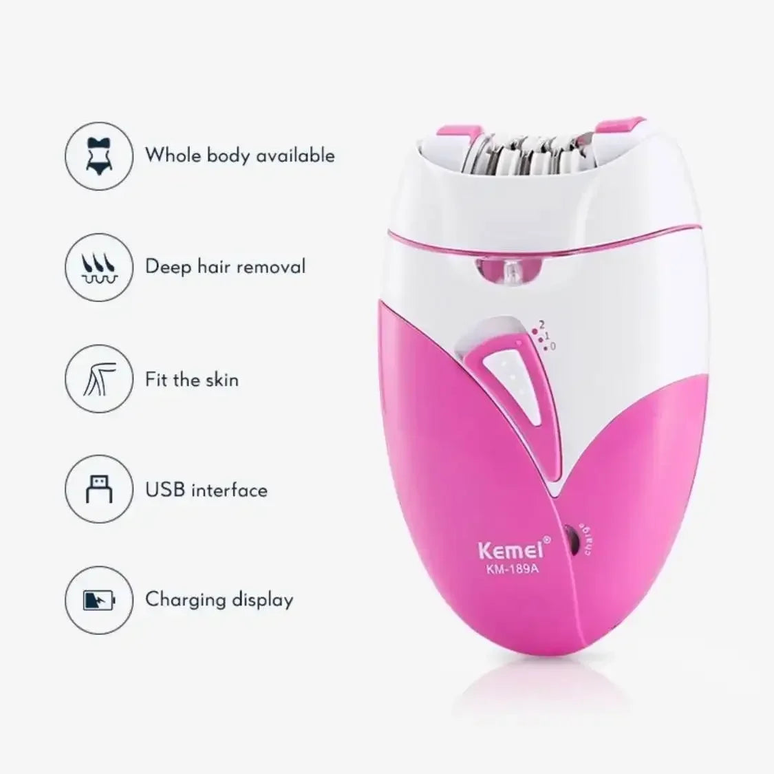 Women Epilator 2 Speed Setting Electric Hair Remover - Empire P.E
