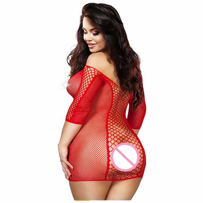 Night Dress Fishnet Hot Erotic Mini Dress Lingerie - Empire P.E