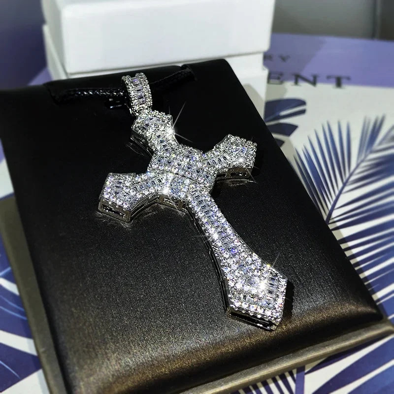 Classic Male and Female Hip-hop Cross Pendant