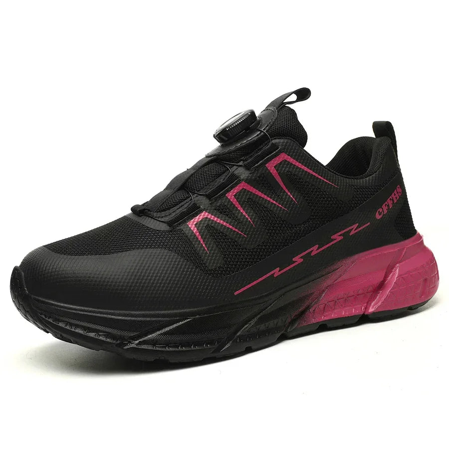 Women Safety Shoes For Work Safety Boots Breathable Steel Toe  Puncture Proof