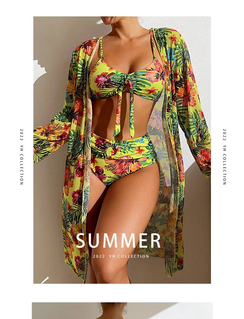 Women's Beach Bikinis Three Pieces Bikini Set - Empire P.E