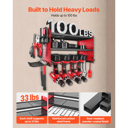 3-Layer Power Tool Wall Mount Holder
