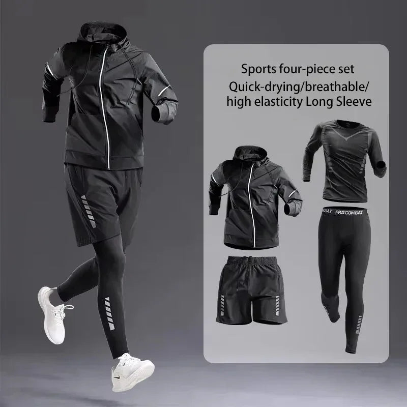 Men's Sportswear 1-5Pcs Suit All-Season Track Suit Set - Empire P.E