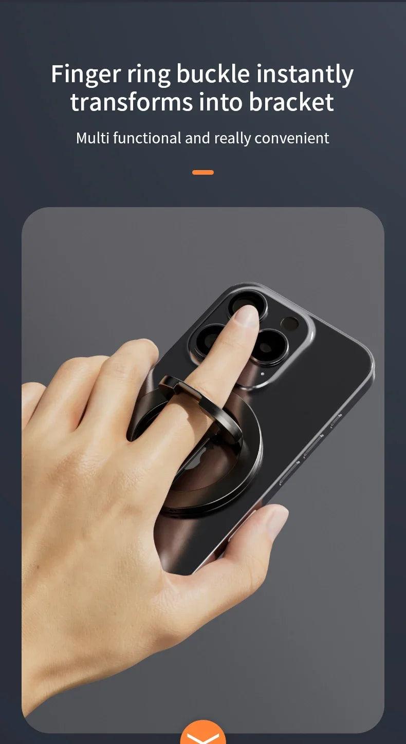 For MagSafe Double Sided Magnetic Phone Ring Holder Portable Folding Cellphones Stand Phone Accessories Support Bracket Grip Tok - Empire P.E