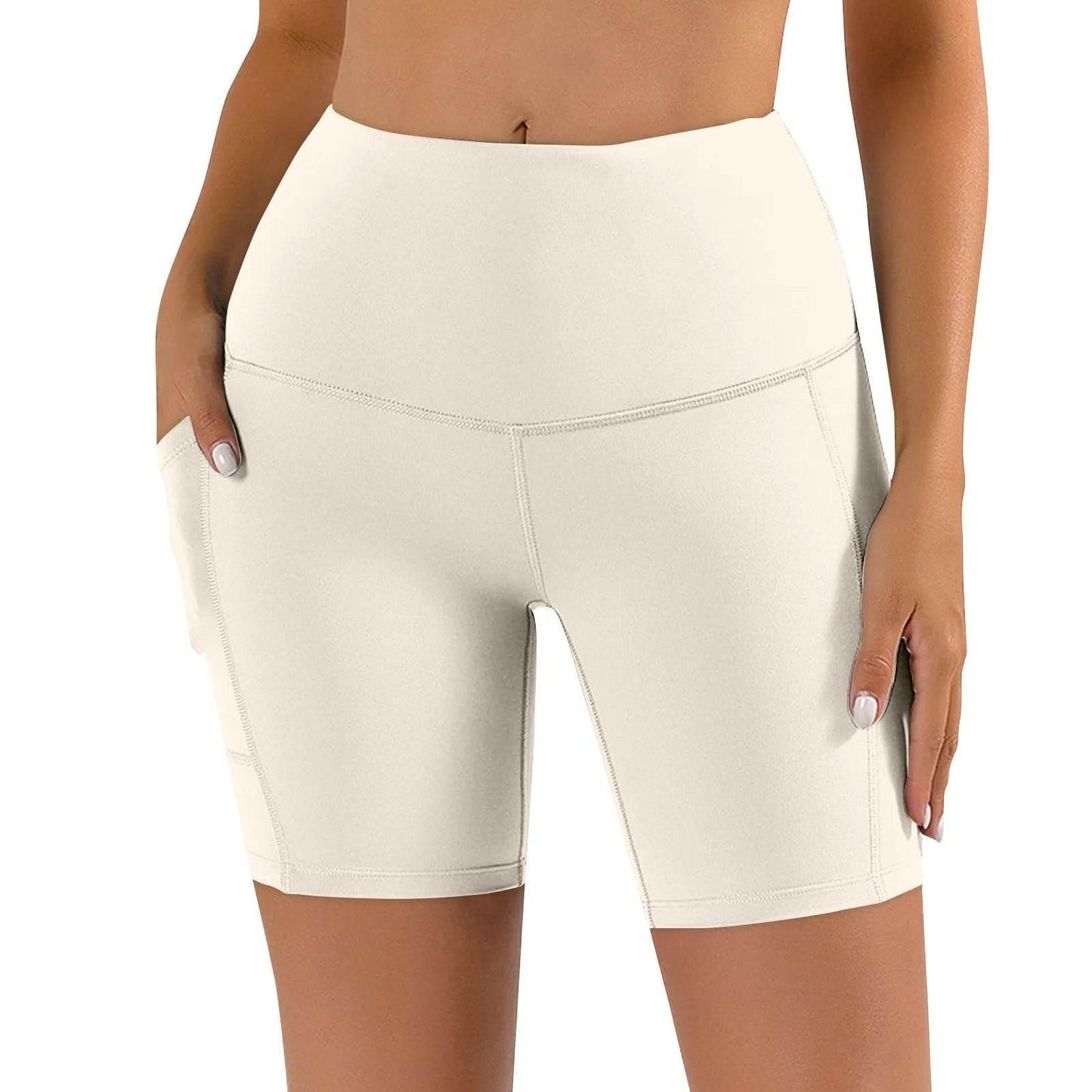 Women Sports Short Yoga Shorts High Waist Breathable Soft Fitness Tight Women Yoga Legging Shorts Cycling Athletic Gym Shorts - Empire P.E