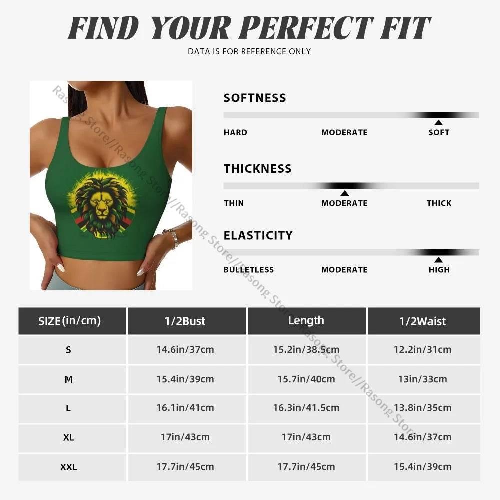 Sports Bra Women Running Yoga Clothes Vest Jamaica Kingdom Flag Gathering Fitness Vest - Empire P.E