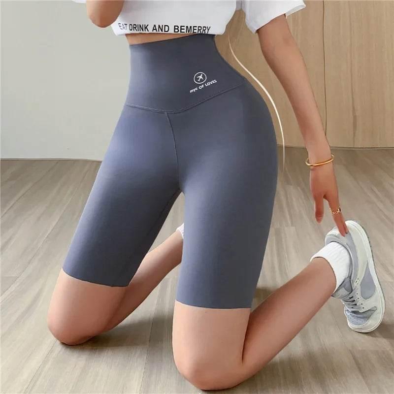 Sports Short Leggings Gym Fitness Push Up Shorts Women Yoga Slim Fit Half Pants Elastic High Waist Summer Thin Workout Tights - Empire P.E