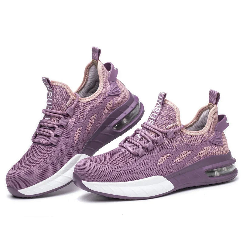 Women Safety Shoes For Work Safety Boots Breathable Steel Toe  Puncture Proof