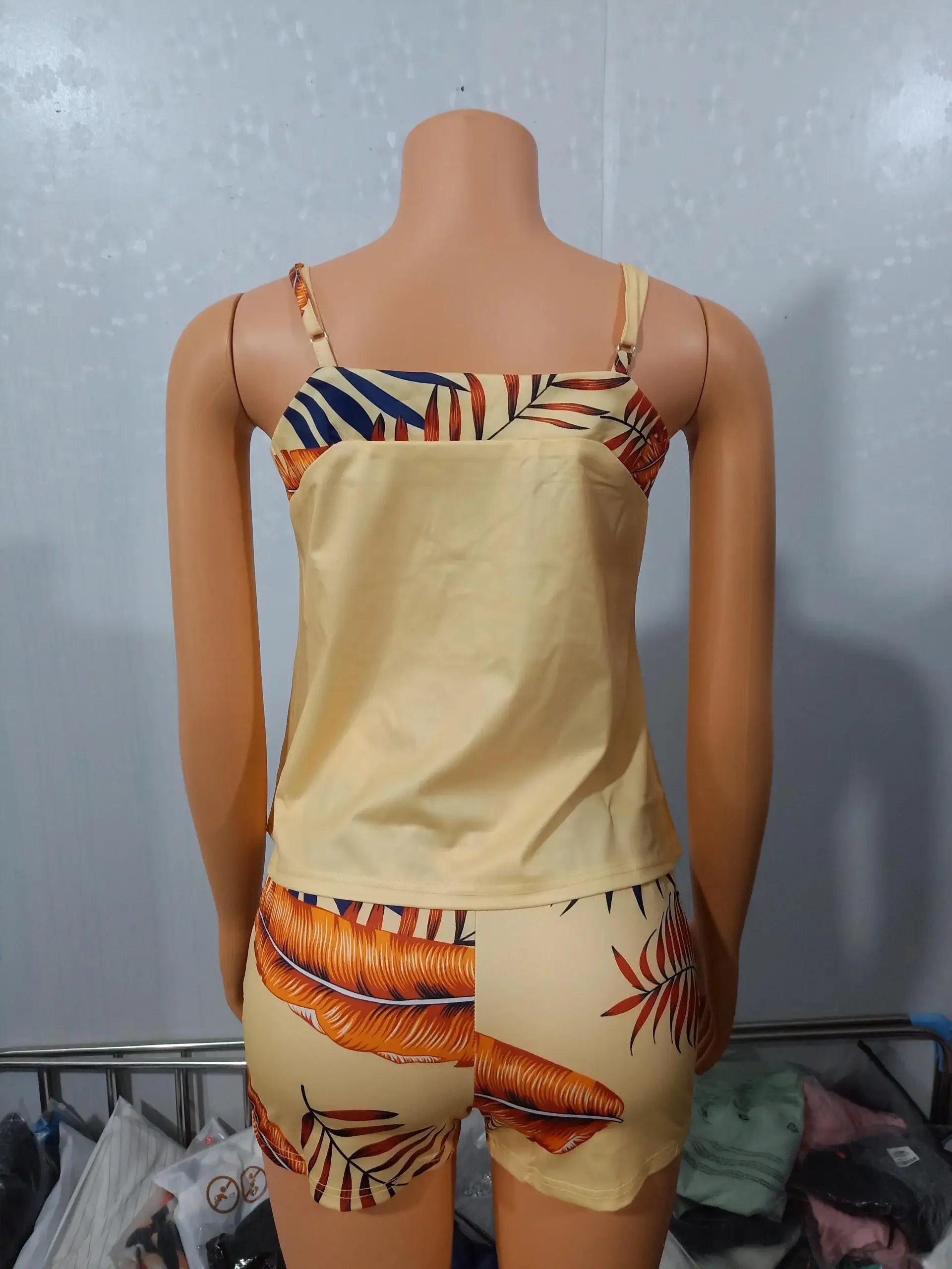 Floral Print Top Pants Set Loungewear Shorts Casual Outfits - Empire P.E