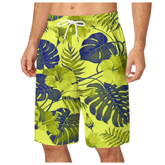 Men's Leaf Printed Sports Shorts
