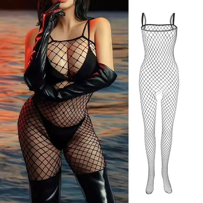 Large Size Women Open Crotch Body Stocking Lingerie Bodysuit - Empire P.E