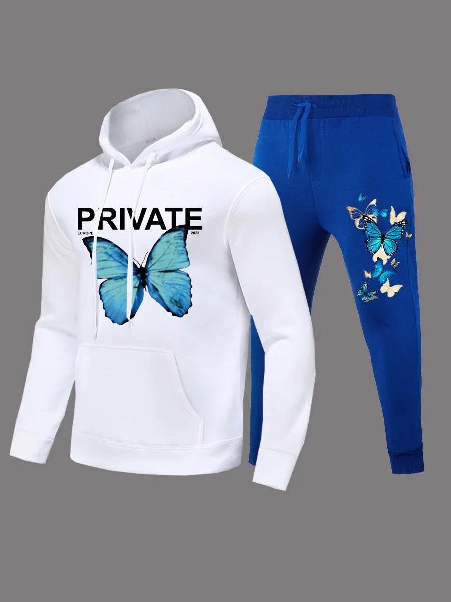 Autumn Fashion Letter Print Hoodie Sets - Empire P.E