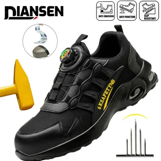 Rotary Buckle Work Protective Shoes