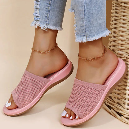 Women's Elastic Force Summer Flat Sandals