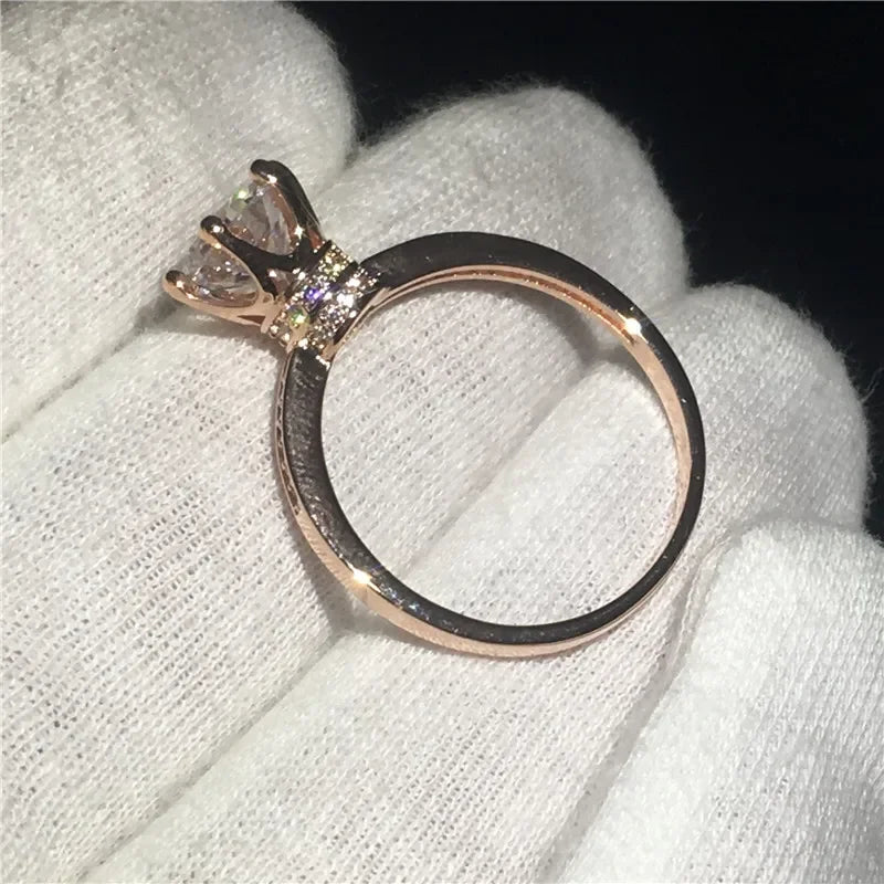 18K Rose Gold Lab Diamond Ring - Empire P.E