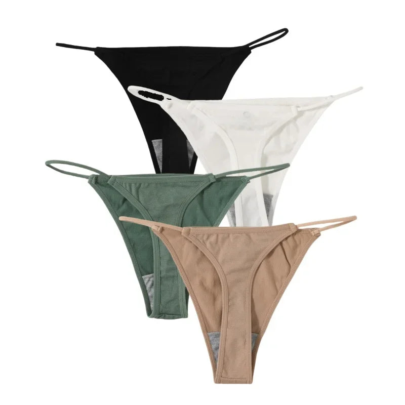 4Pcs/Set Women G-String Seamless Panties Underwear Sexy Lingerie - Empire P.E