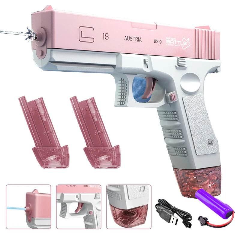 Electric Water Gun Toy Portable Automatic Electric Burst Water Gun Kids Outdoor Water Toys - Empire P.E