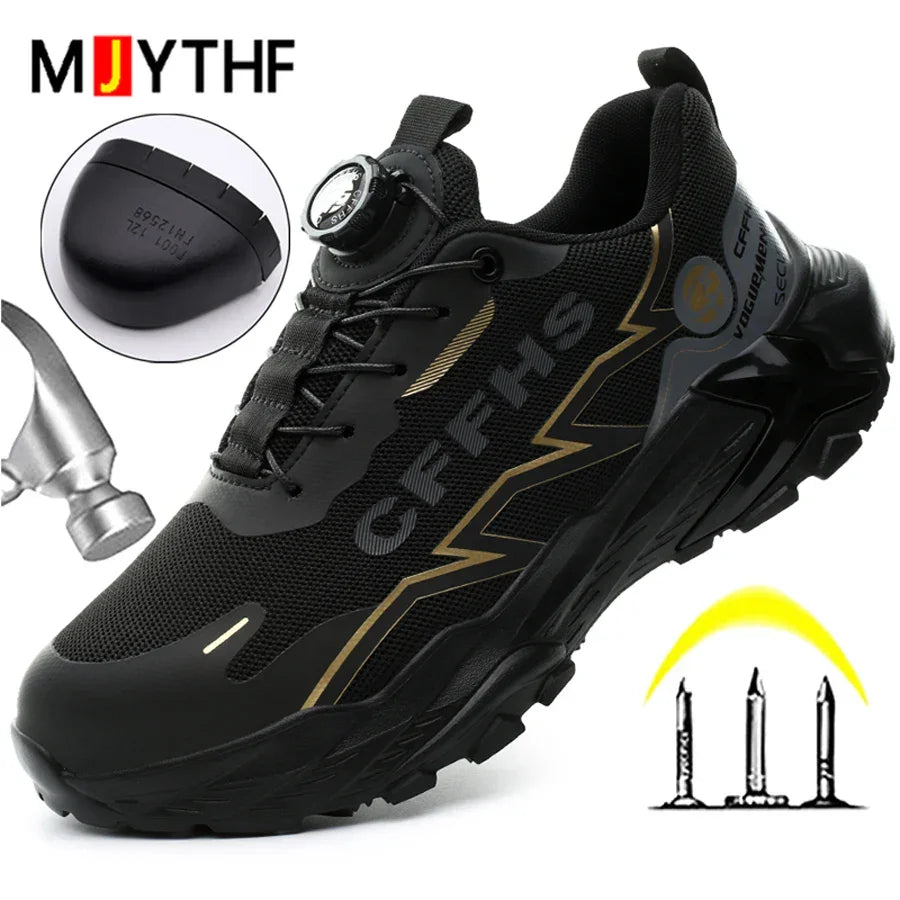 Rotating button Security Shoes