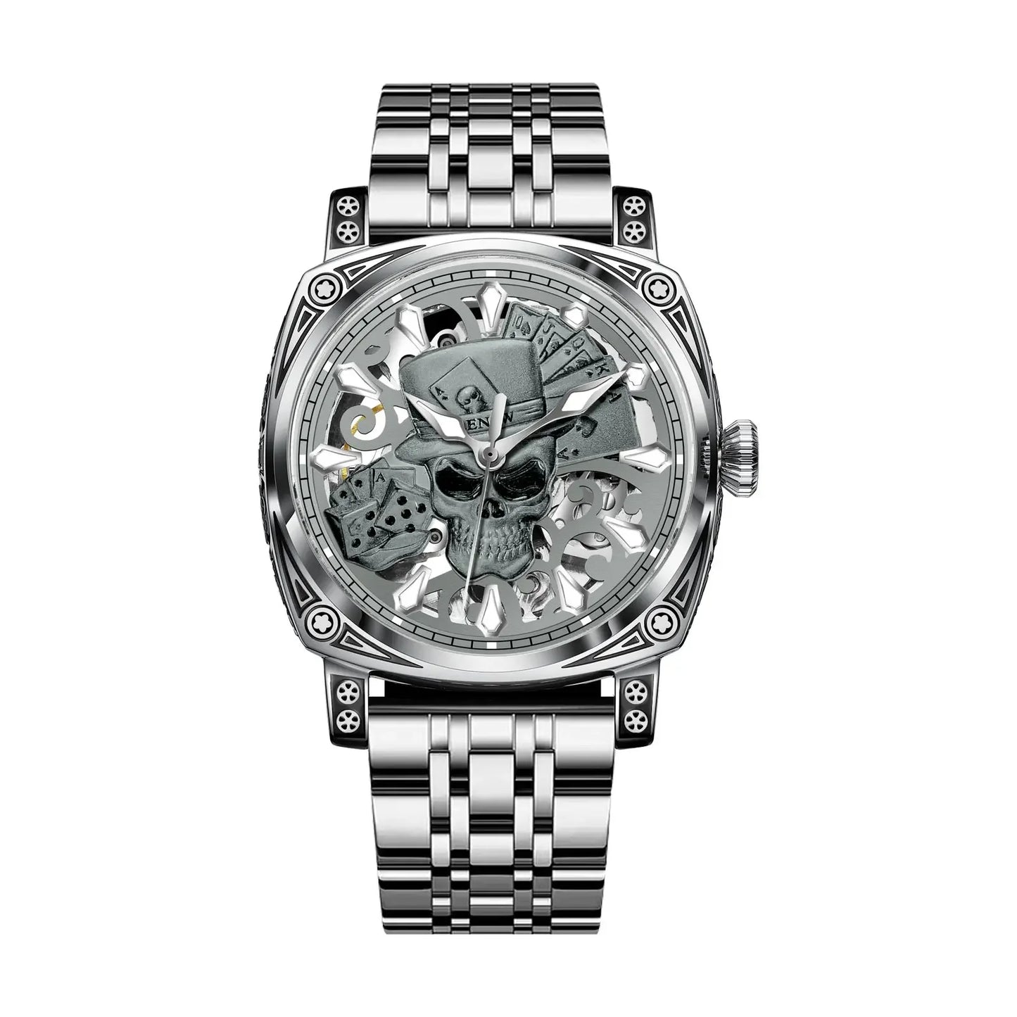 Skull Series Top Brand Luxury Gold Watch - Empire P.E