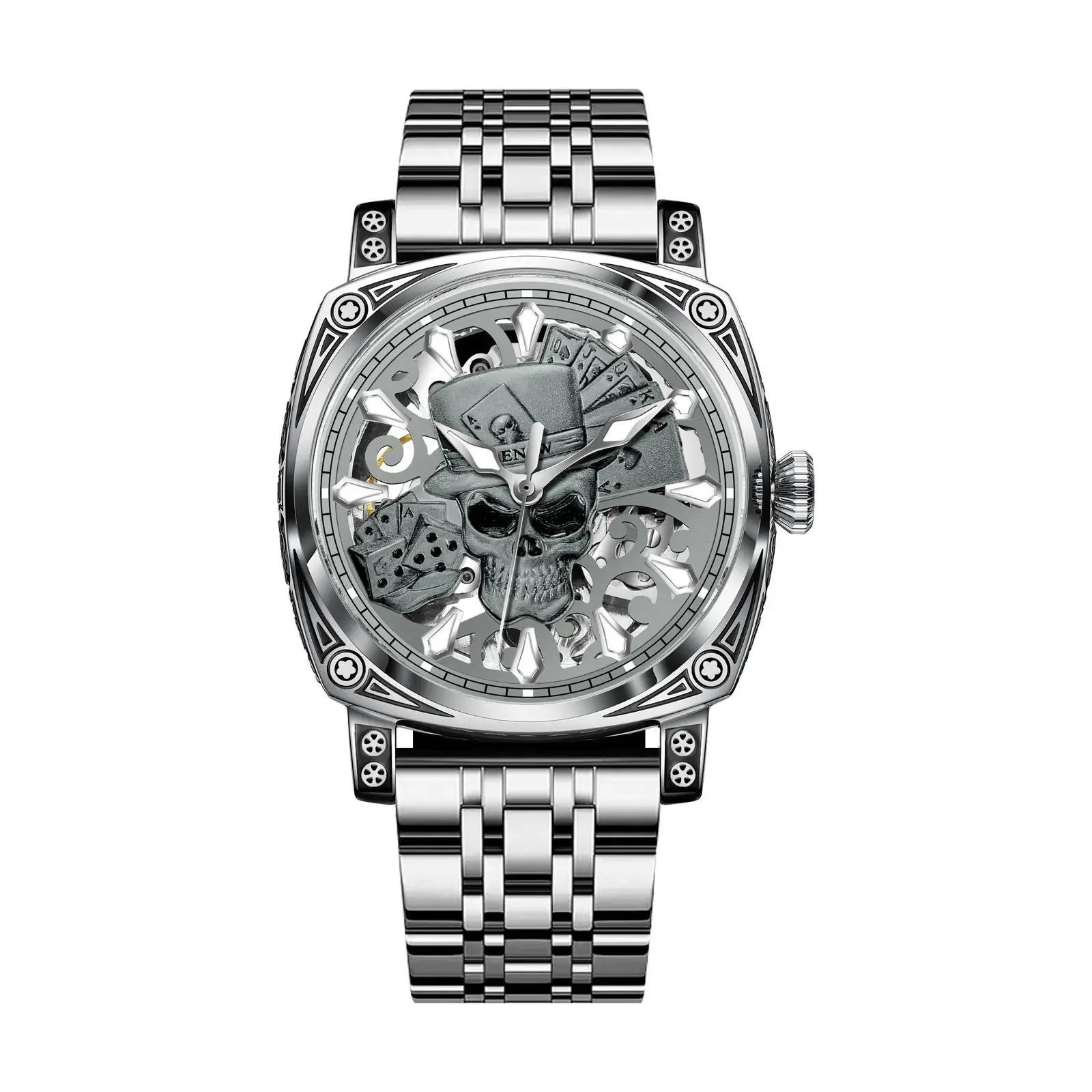 Skull Series Top Brand Luxury Gold Watch - Empire P.E