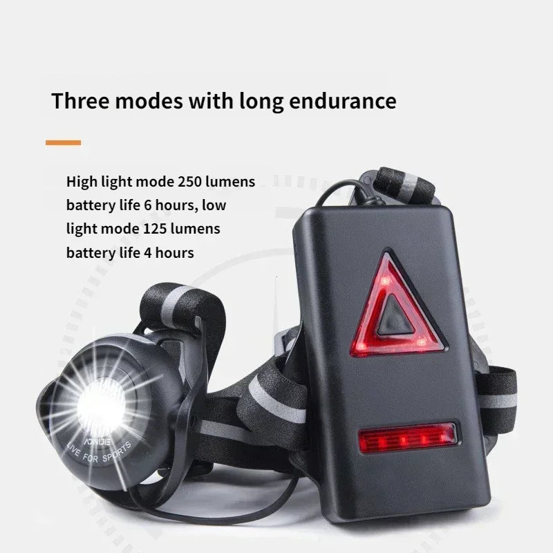 USB Jogging Light LED Chest Light Rear Warning Light
