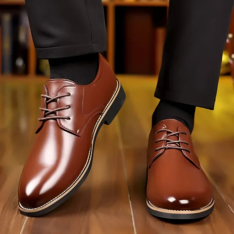 New Leather Business Men's Dress Shoes - Empire P.E