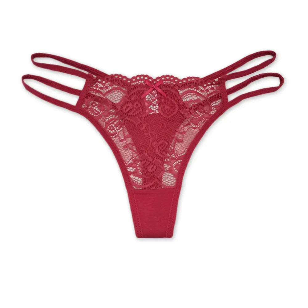 5 PCS/SET Lingerie Sexy Lace Thongs Woman Low G String - Empire P.E