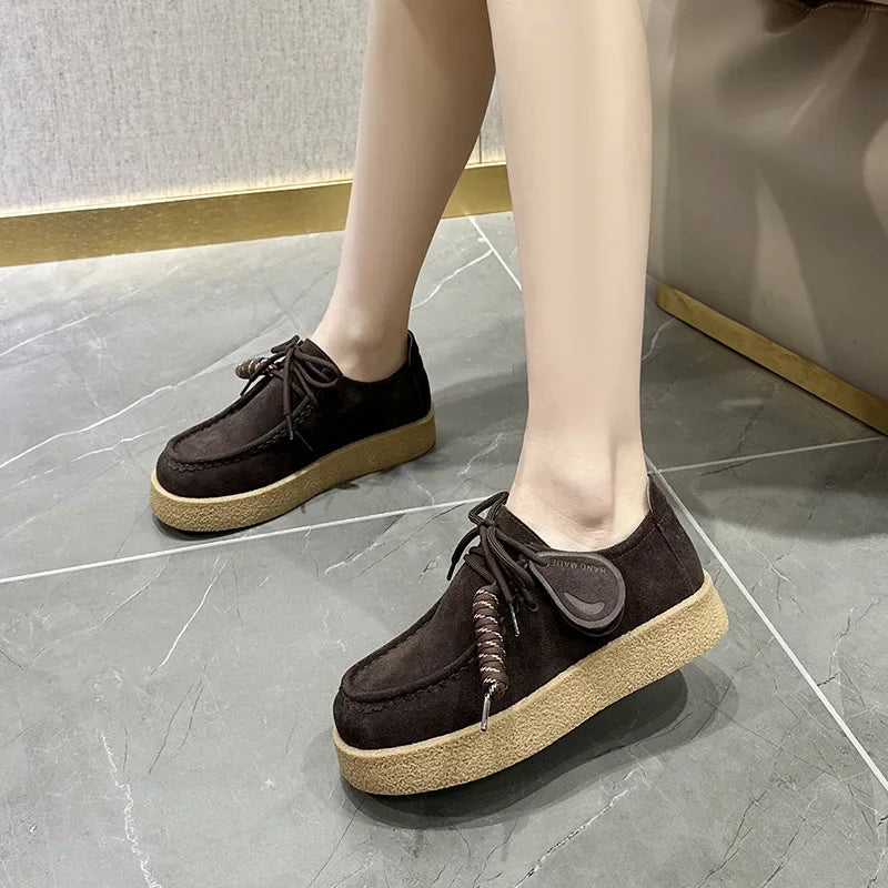 Retro Casual Suede Leather Loafers