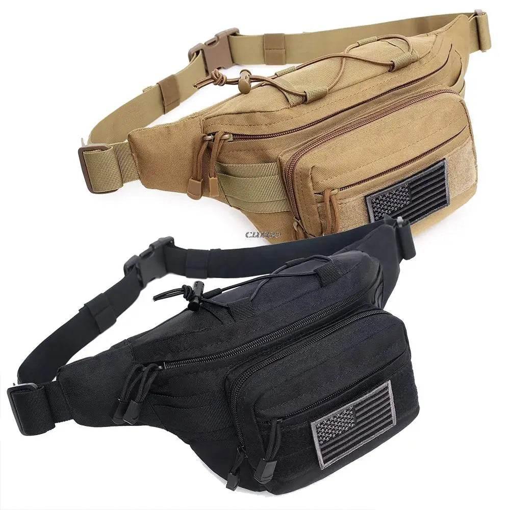 Outdoor Tactical Waist Bag 600D Nylon Oxford Outdoor EDC Fanny Pack Utility Waist Pouch Outdoor Bumbag Hunting Camping Hip Bags - Empire P.E