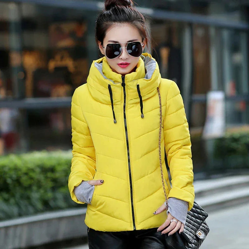 Women's Thicken Outerwear Solid Coats - Empire P.E
