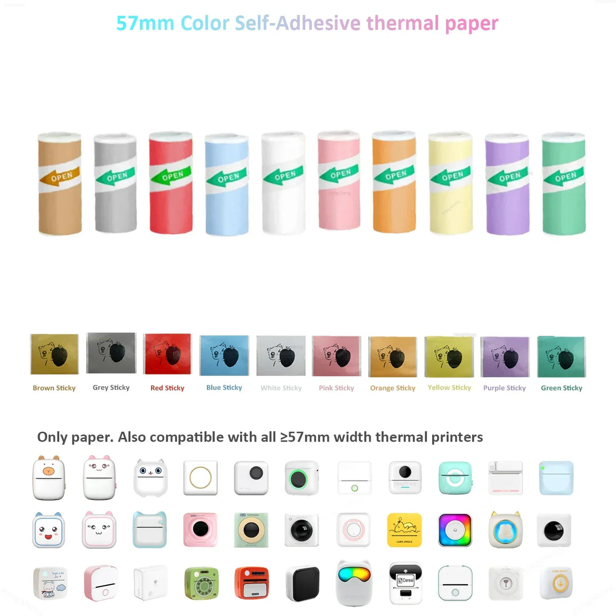 Rolls Of Self-Adhesive Paper Portable Thermal For Printer - Empire P.E