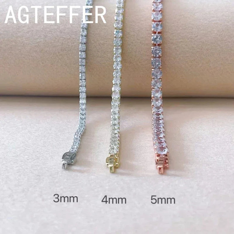 New 925 Sterling Silver Hip Hop Fashion Women's Tennis Bracelet - Empire P.E