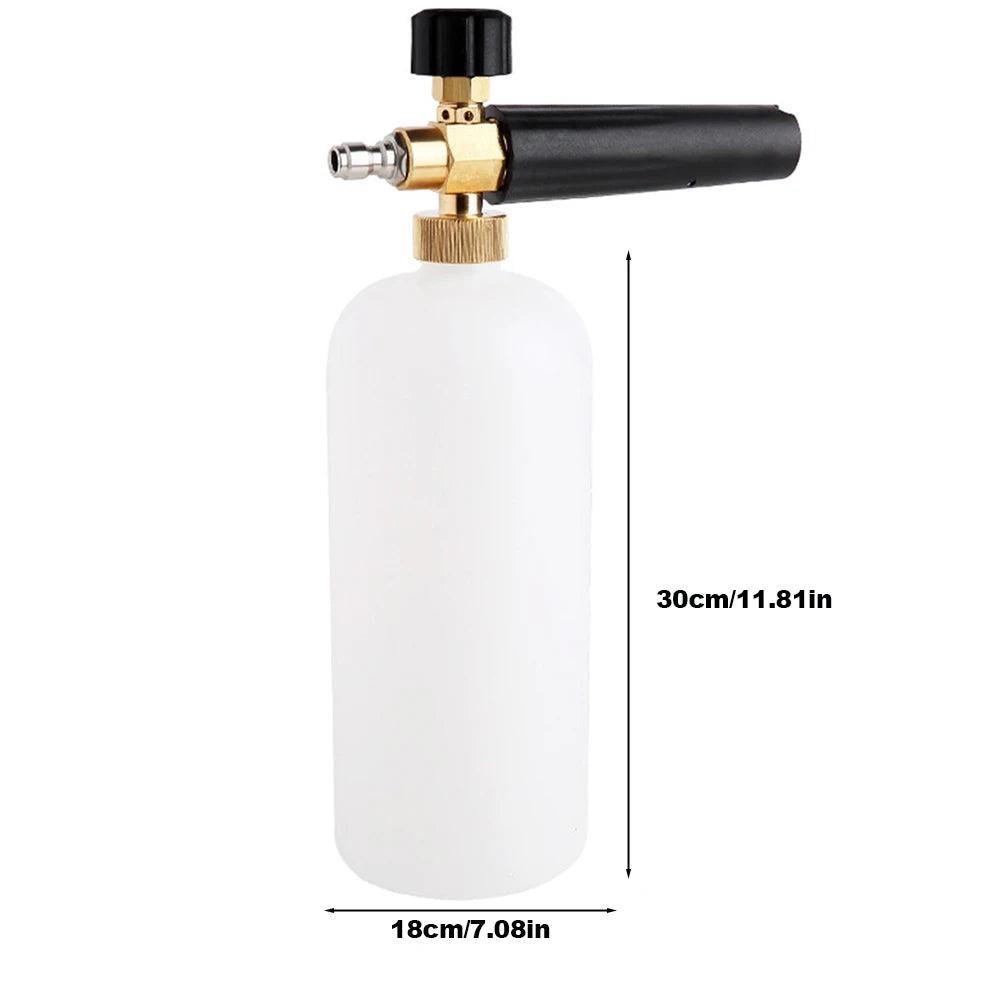 High Pressure Washer PA Foam Pot 1/4" Quick Connect Soap Foamer Cannon Generator Car Wash Cleaning Bottle Power Washer Tool - Empire P.E