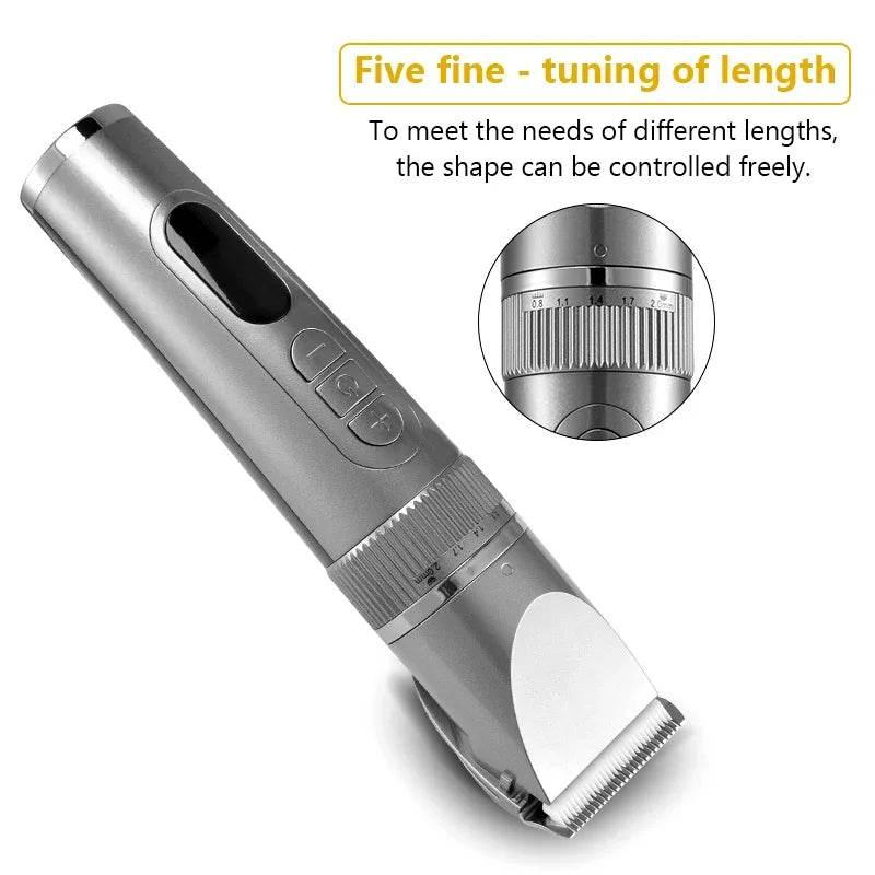 Electric Hair Clipper Men's Professional Hair Clipper Ceramic Blade Household Low Noise Trimmer USB Charging Men's Haircut Tools - Empire P.E