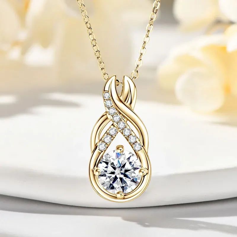 8mm 2.0CT D Moissanite Jewelry Sets 925 Sterling Silver - Empire P.E