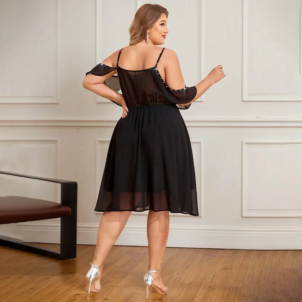 Plus Size Womens Solid Butterfly Sundress - Empire P.E